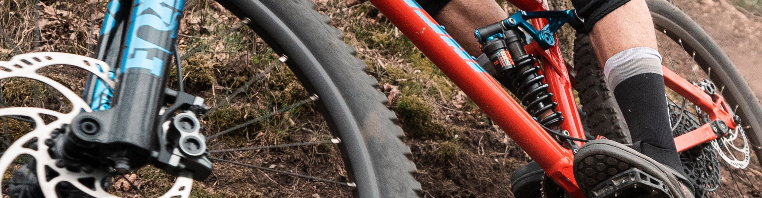 Dämpfer an einem MTB