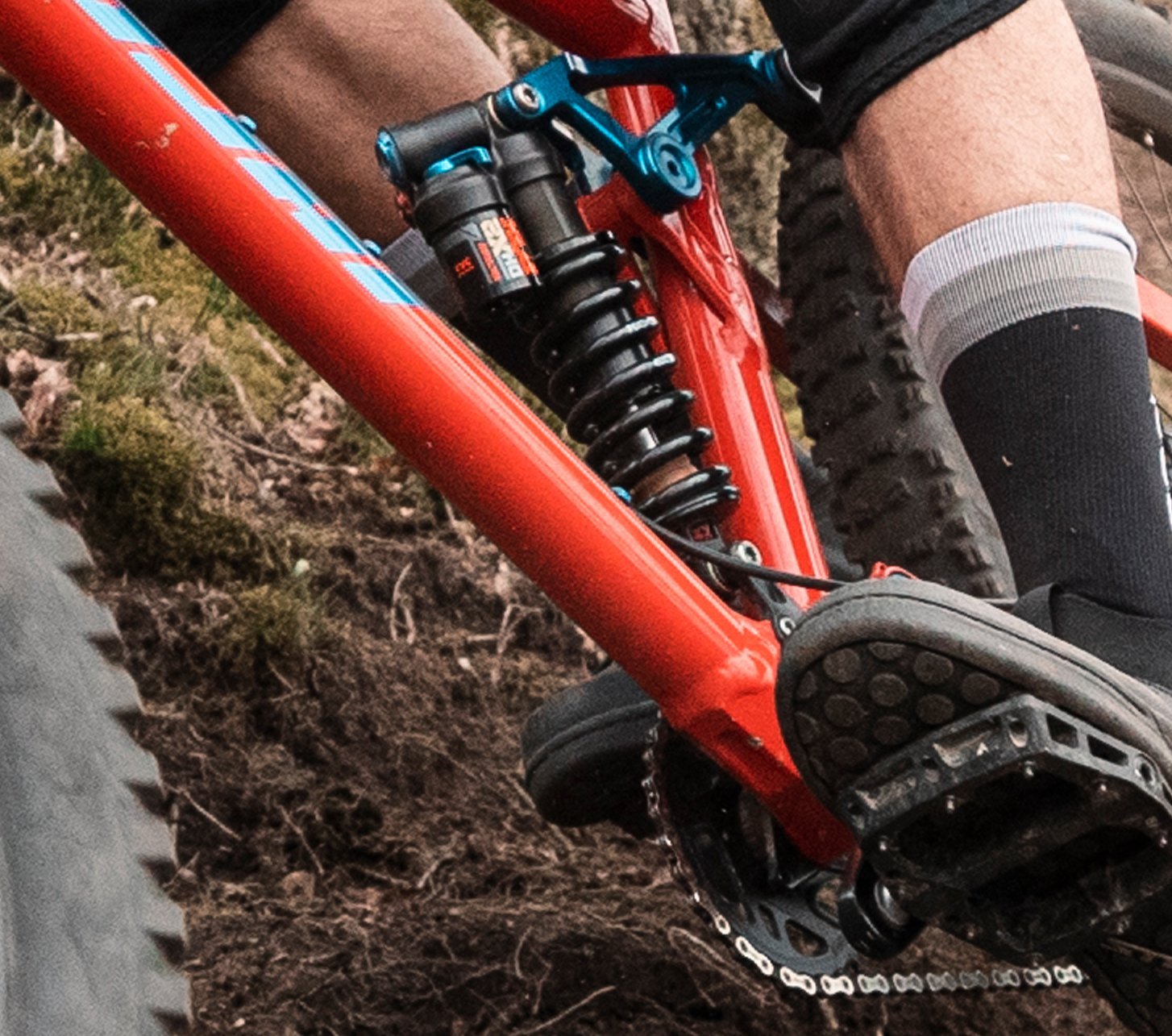 Dämpfer an einem MTB 
