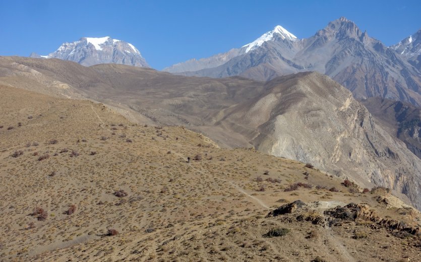 Himalaya Bike Trail endlos Höhenlage bergab