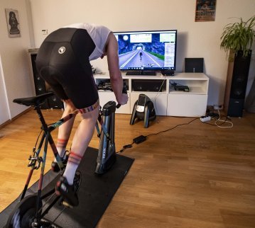 Rollentraining Set Up für zu Hause