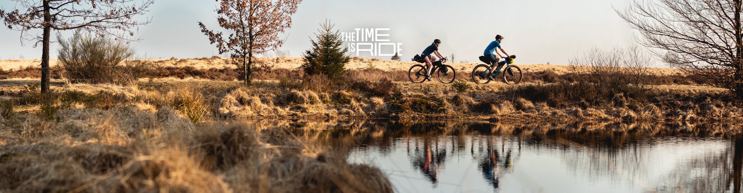 Zwei Bikepacker im Hohen Venn