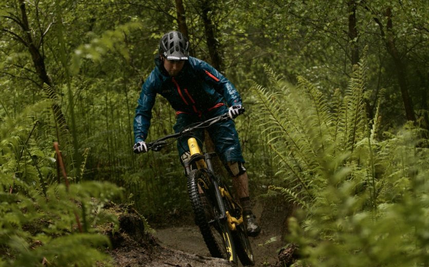 dirtlej suit overall mountain bike bad weather rain wet protection