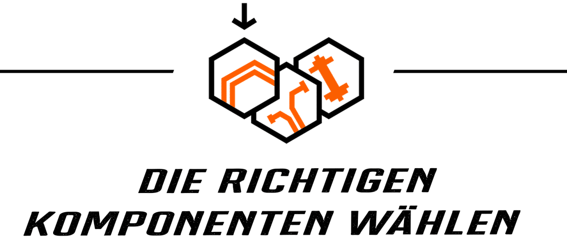 Komponenten Wählen Icon mit Schrift