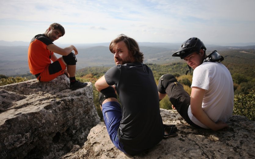 Kurze Trail-Pause am Monte Arsenti 