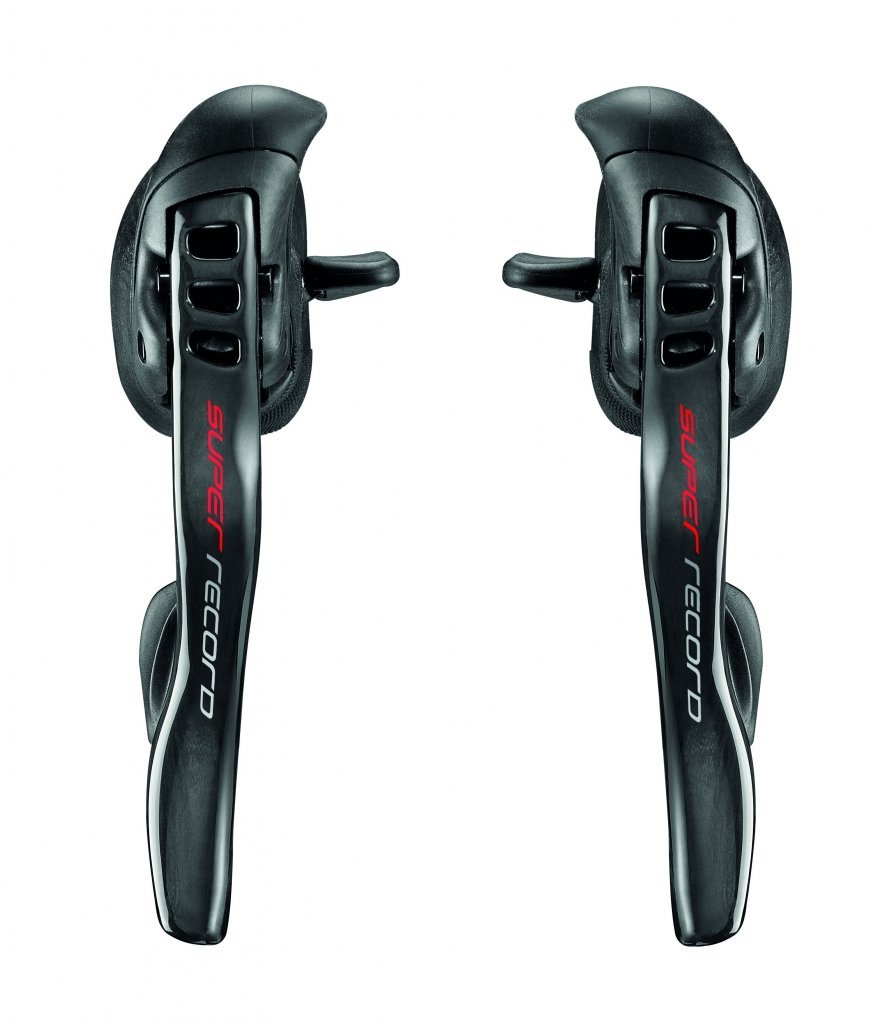Campagnolo Super Record 12-speed shifters.
