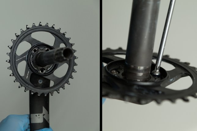replacing chainring on bike