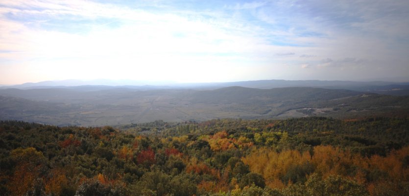 A fall view atop Monte Arsenti.