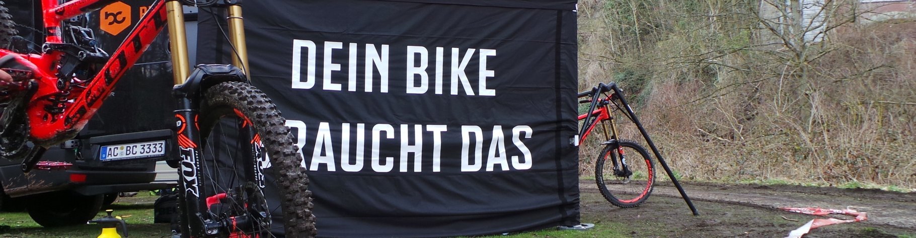 Dein bike braucht das Schriftzug auf bikecomponents pavillion