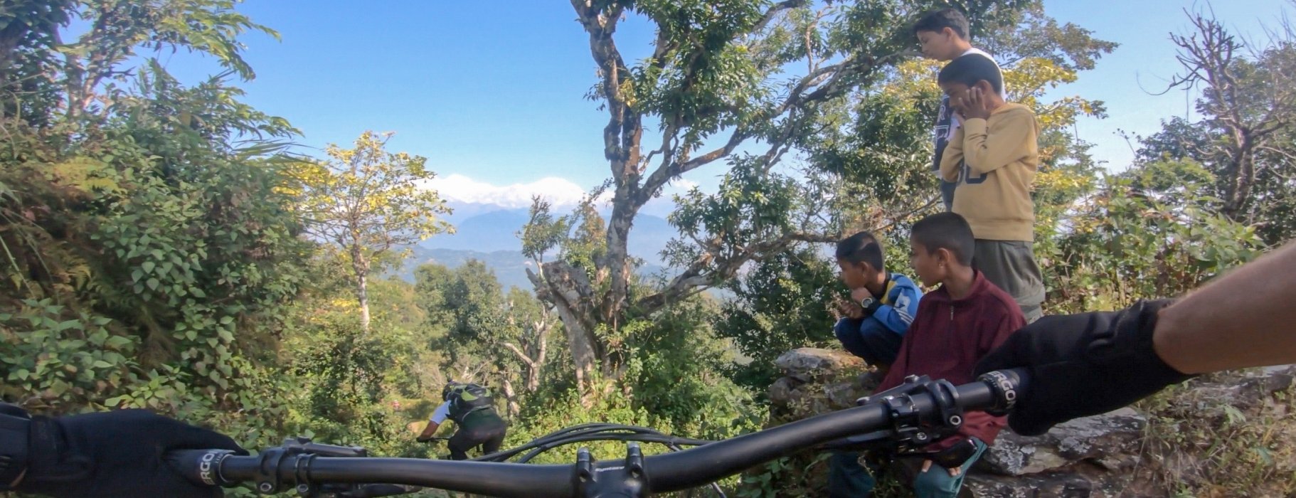Lenker Bike Nepal Treppen Trail Dschungel