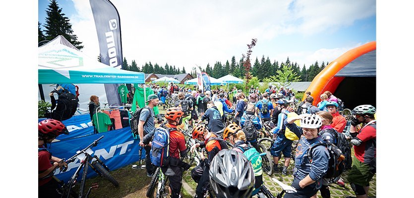 Start Ziel Bereich der Trailtrophy Breitenbrunn 2014