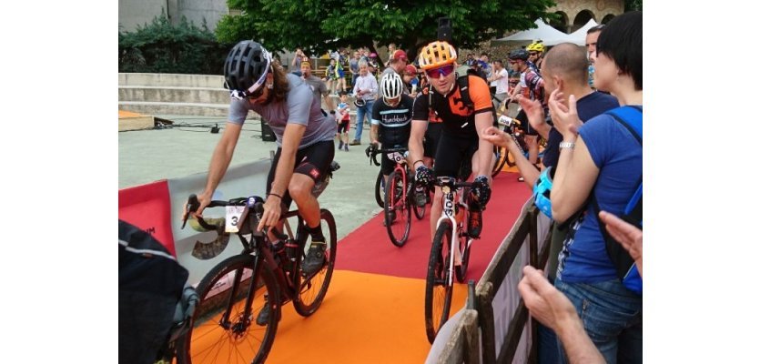 Basti at the start of the Jeroboam 300.