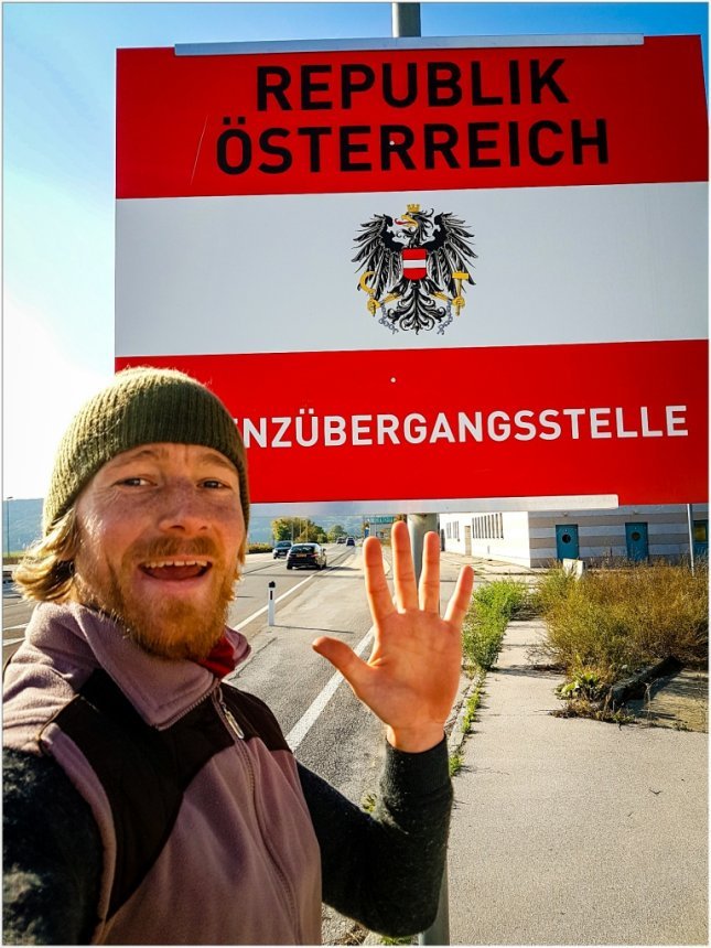 Jörgs Einreise nach Österreich.