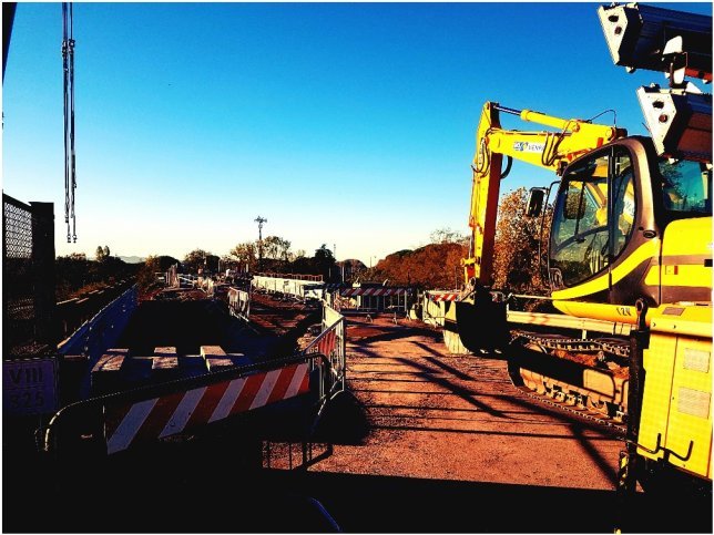 Die Baustelle die viel Zeit kostete. 