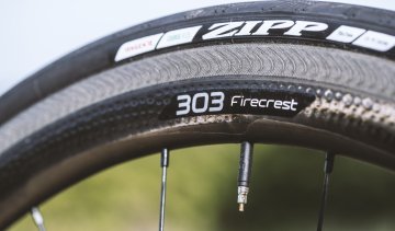 The new Zipp 303 Firecrest Carbon Clincher wheelset.