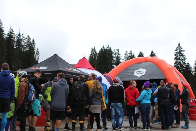 Expo Area Trailtrophy Lenzerheide 2014 Startnummernausgabe