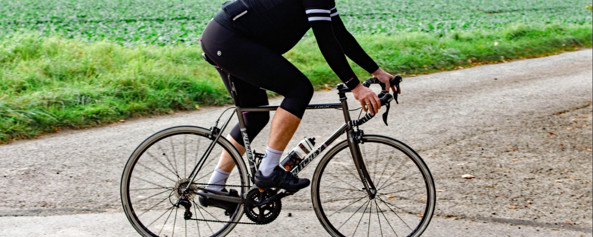 Bib shorts and knee warmers are a great combination for changing weather in spring and fall.