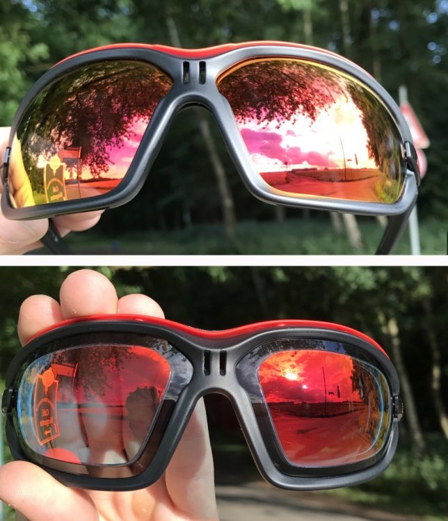 Top: RX-Clip, Bottom: ground lenses