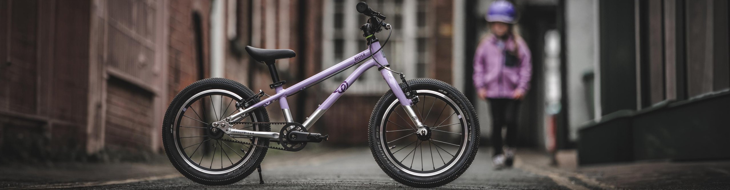 Early Rider Belter Kinderfahrrad in Lila – leichtes Premium-Kinderbike mit Riemenantrieb für junge Radfahrer