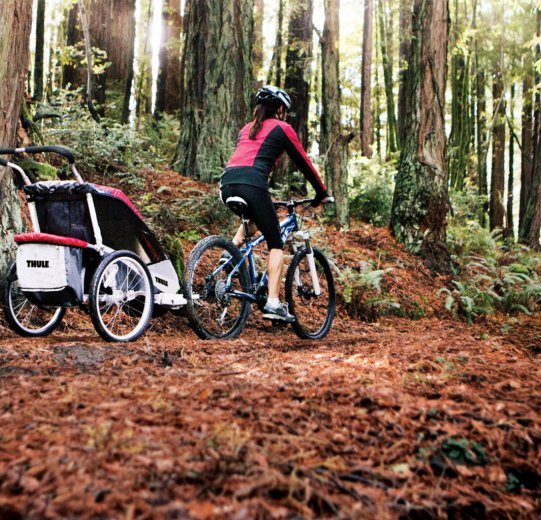 Ya sea en bicicleta de montaña...