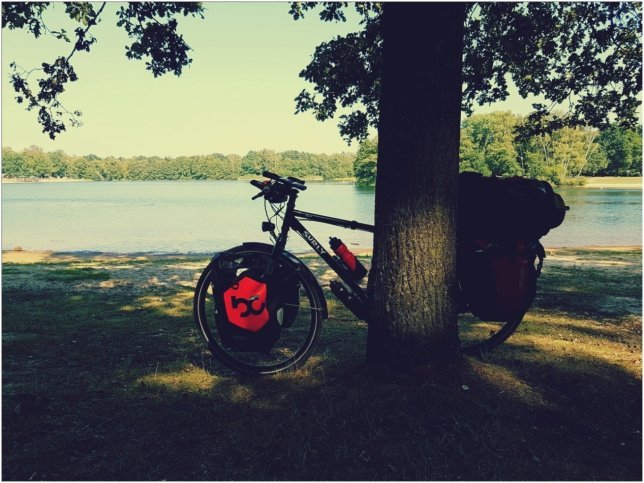 My bike on the Silbersee