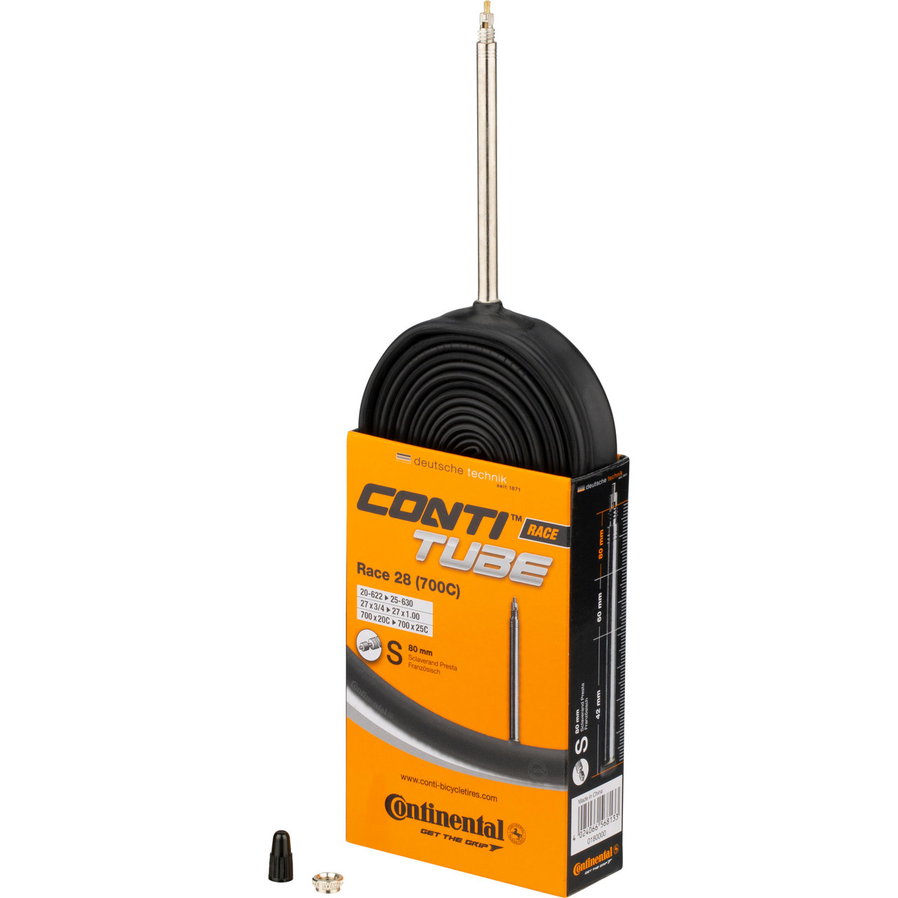 Câmara Speed 700x28 Continental Conti Tube Tour Slim 42mm Tipo Da Valvula Presta - Foto 9