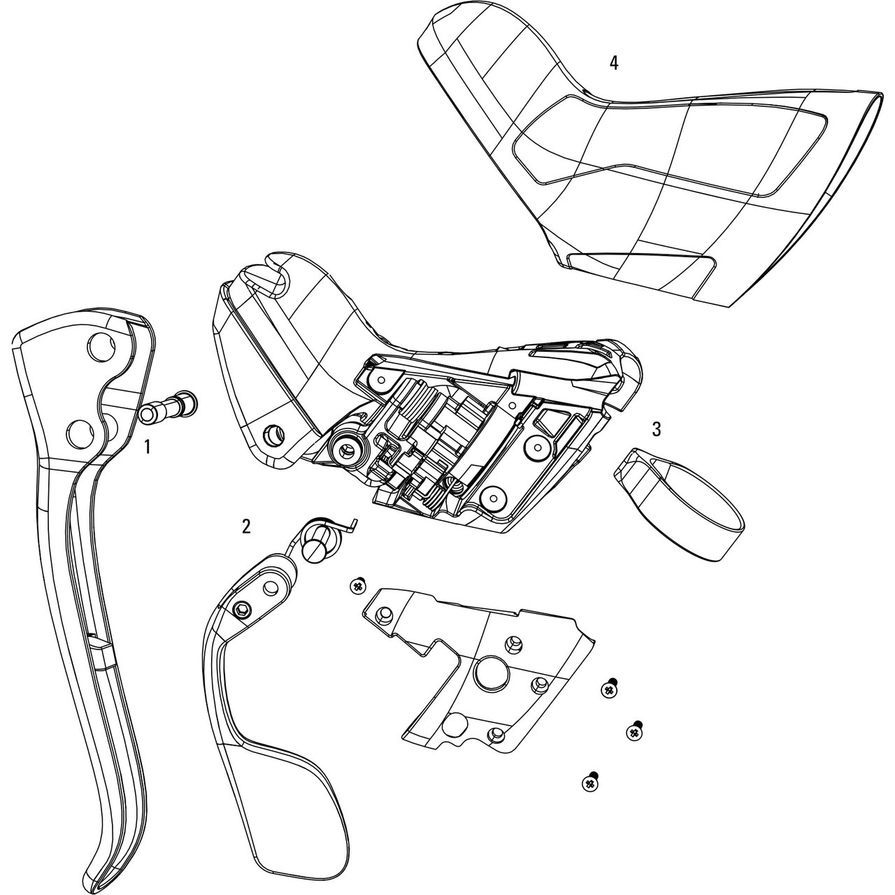 SRAM Force 22 Shift/Brake Lever Spare Parts | bike-components