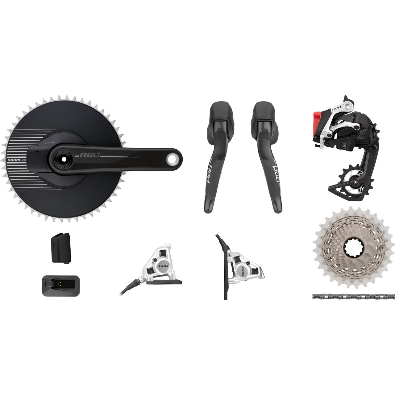 SRAM Red 1 E1 Aero AXS Power Meter HRD FM Groupset 1x12 | bike