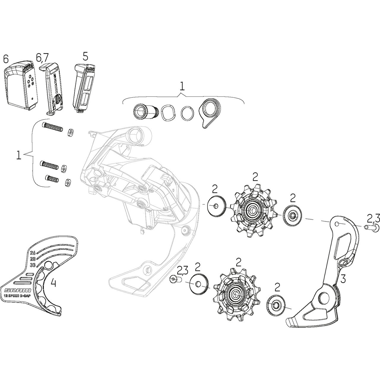 Red eTap Rear Derailleur | SRAM ROAD | 株式会社Many'S メニーズ