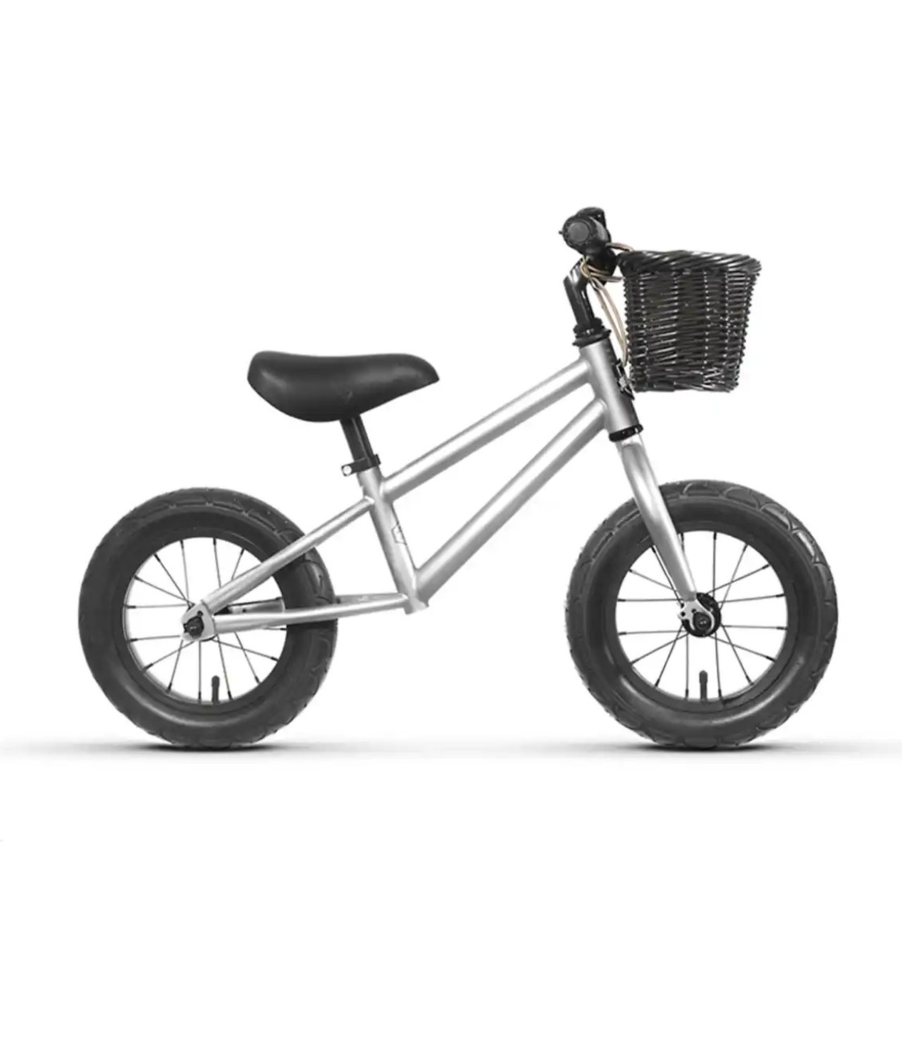 SPIELWERK® Draisienne pour enfants Noir Guidon selle réglable Frein Vélo d' apprentissage 12 pouces Vélo d'équilibre Bike Pneus | Leroy Merlin