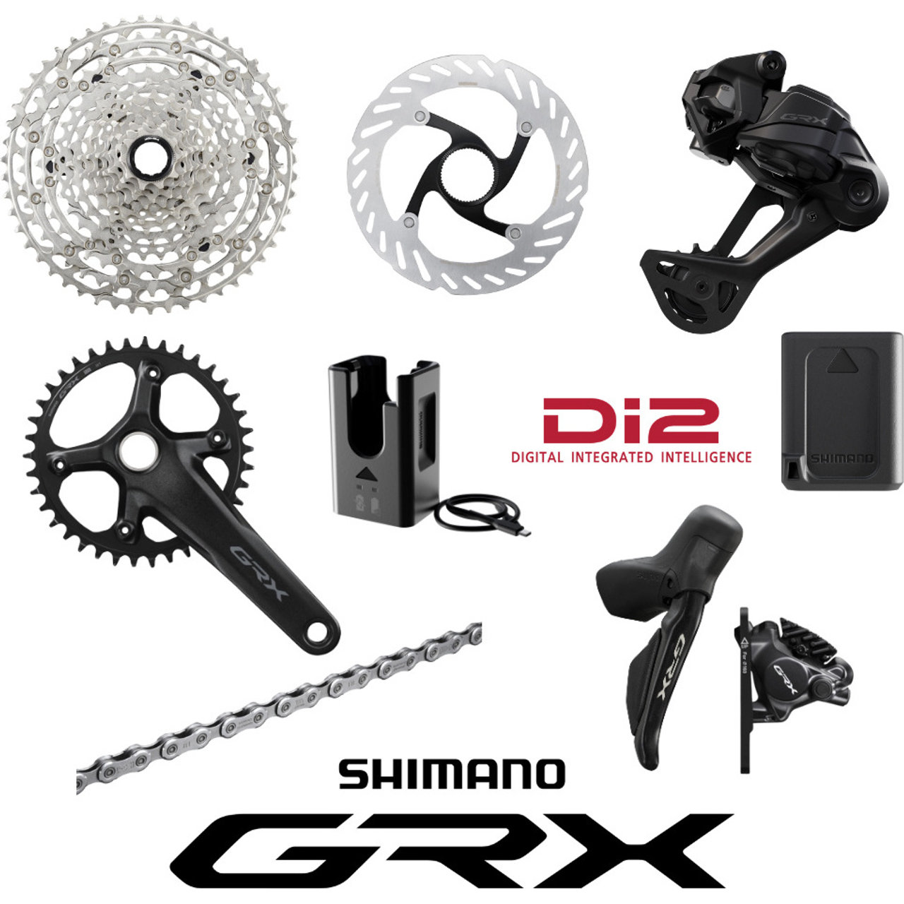 11 Speed Grx Di2 1x11 Groupset Shimano GRX RD-RX817 Di2 1x11 Speed 