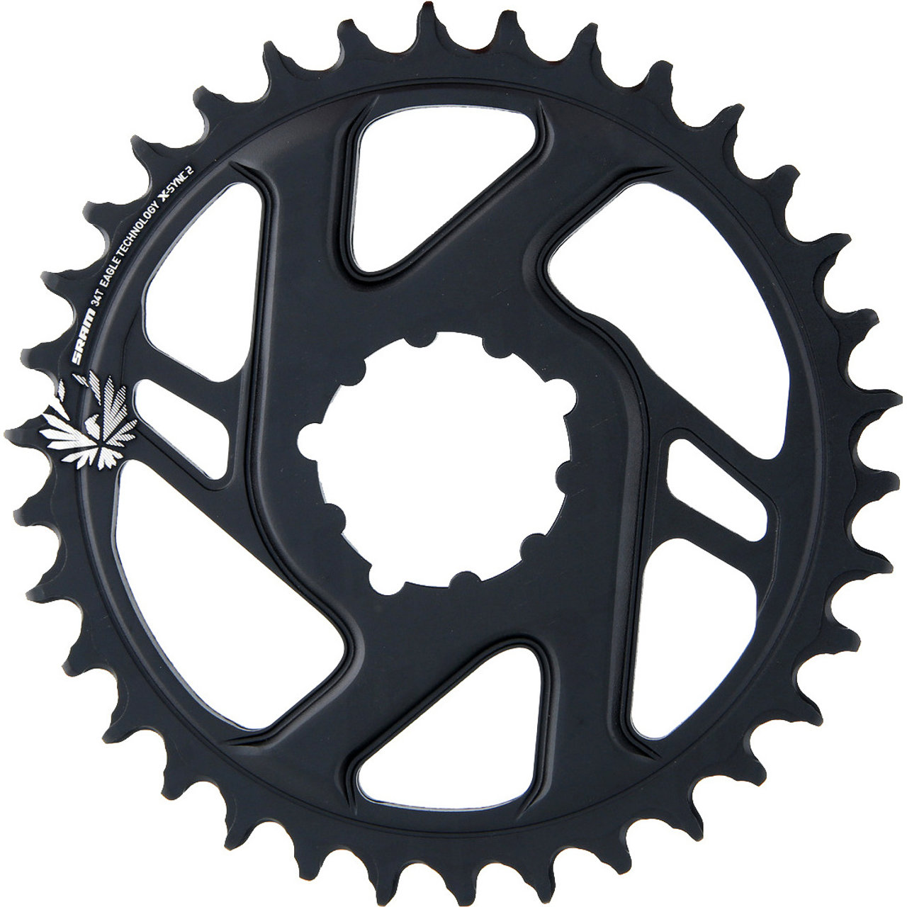 パーツ SRAM X-SYNC DIRECT MONT 38T6mmOFFST SRAM X-SYNC Apex Chainring (Black) (Direct Mount) (40T