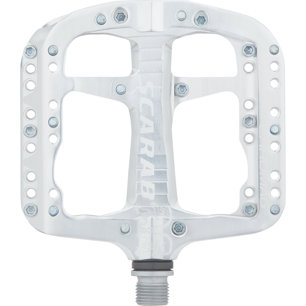 A*n様 [値下げ中] CHROMAG SCARABフラットペダル シルバー SALE! Chromag Scarab Platform Pedals: Wide, CNC-machined MTB