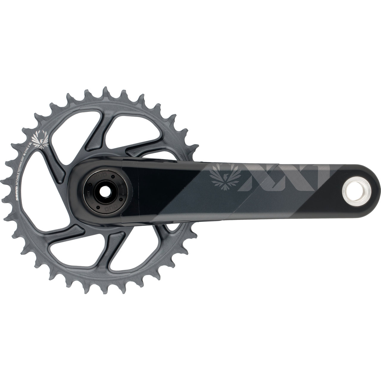 SRAM Juego de Biela - XX SL Eagle - Carbon | compatible con T-Type | 1x12 Velocidades | D1
