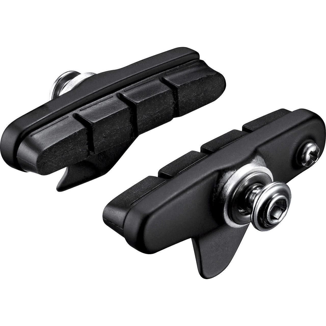 Lot de 2 plaquettes de frein V pour vélo de montagne, lot de plaquettes de frein en V professionnelles pour roue avant et arrière universelles, noir