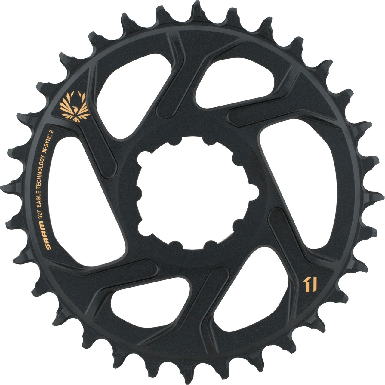 パーツ SRAM X-SYNC 2 EAGLE CHAINRING 38T 6mm SRAM Eagle X-SYNC 2 Direct Mount Chainring - for Bosch E