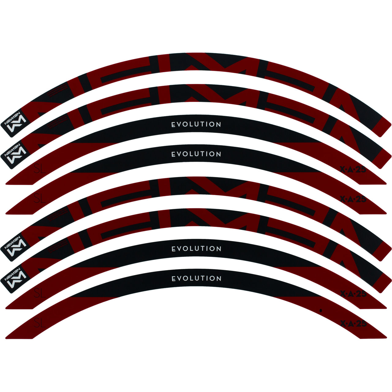 Kit D'autocollants Pour Jantes VTT 27-29 Pouces – Néon Rouge Mat – Finest-Folia