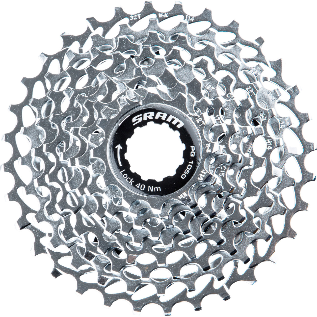 SRAM PG1070 10-Gang Kassette – PowerGlide Technologie Für Schnelle Schaltvorgänge & Optimiertes Gewicht