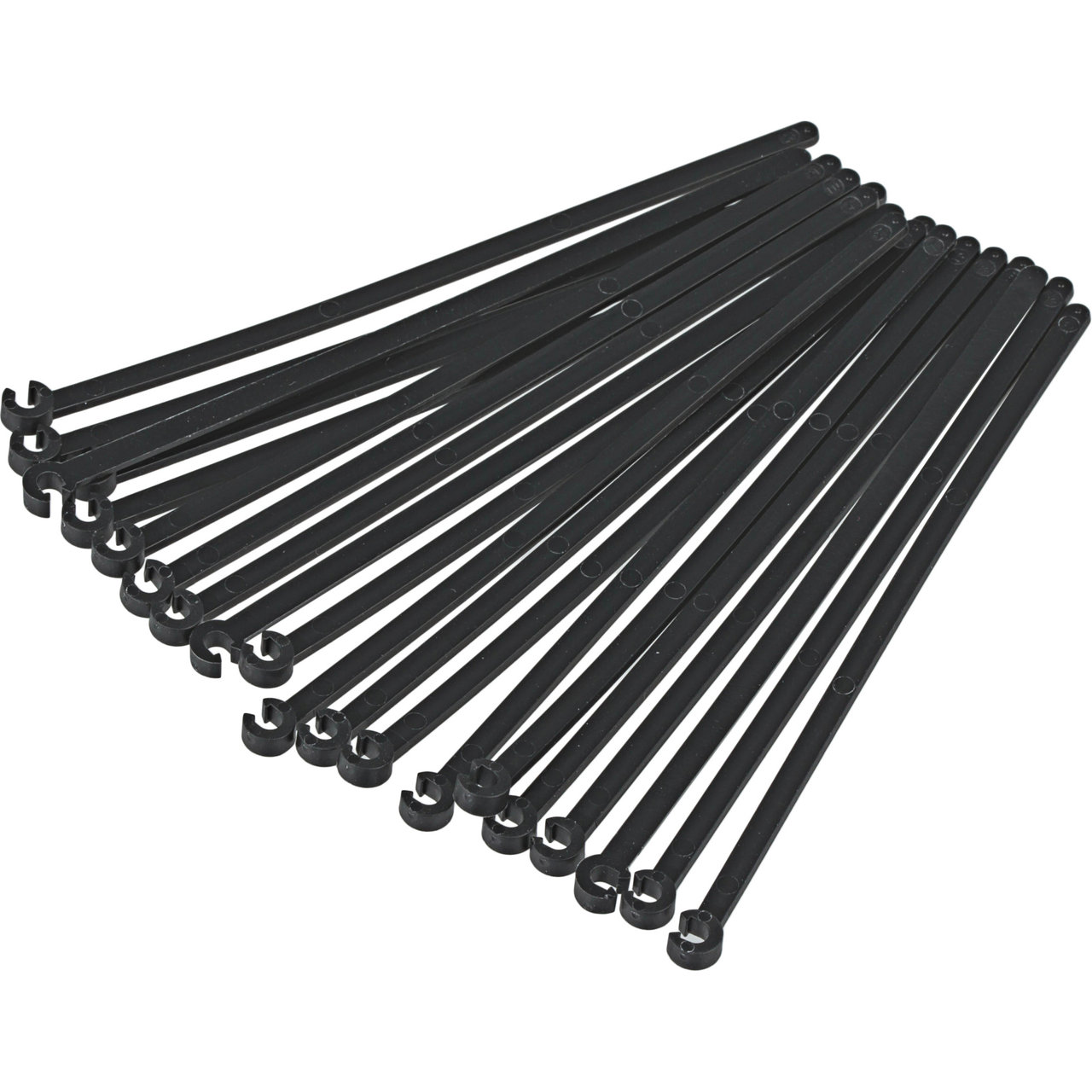 Lot 25 Colliers De Câble Shimano NOS – Attaches Gaines De Vélo – Plastique Noir – Japon
