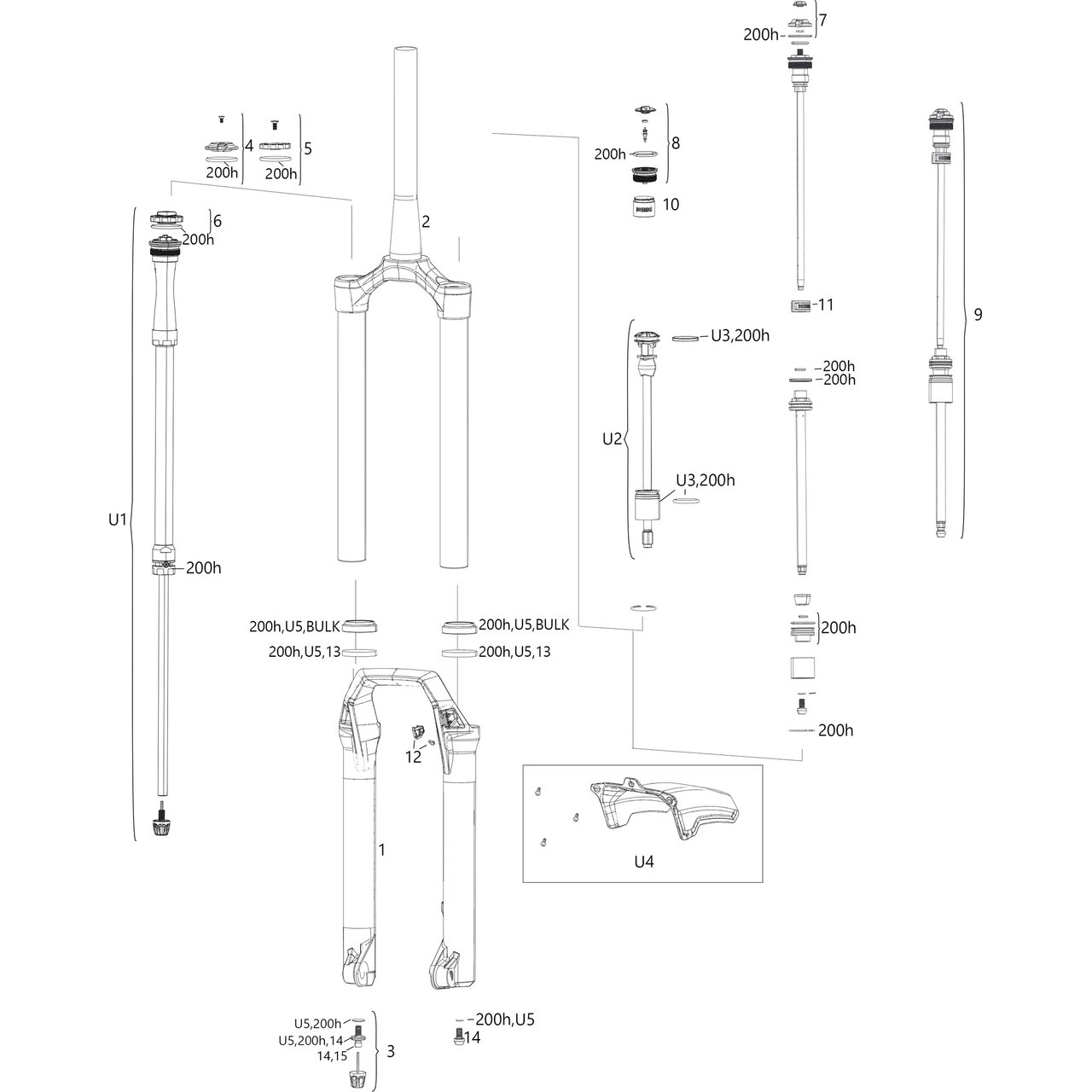RockShox ZEB Spare Parts Upgrade Kits | bike-components