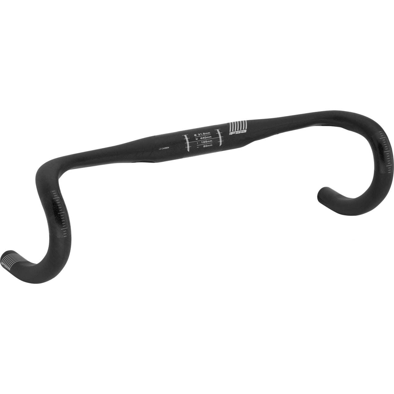 Vieira Graça. Guiador FSA GOSSAMER Compact Wing preto 31,8