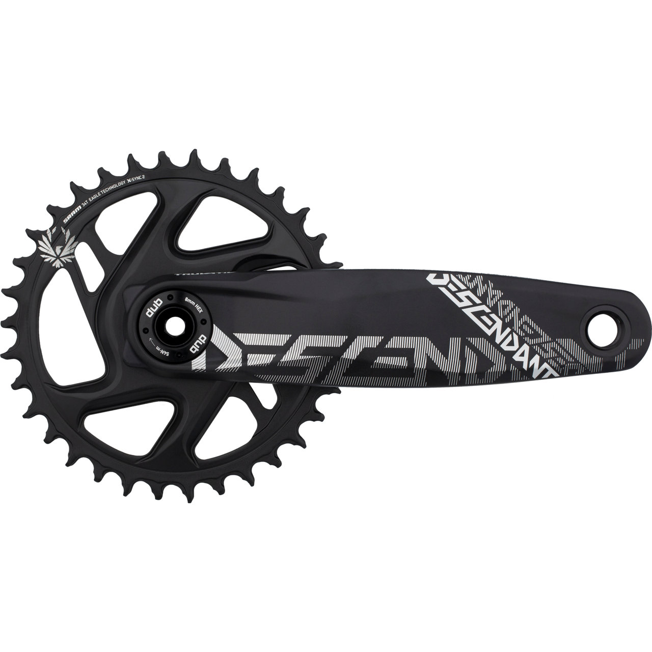 美品!! Truvativ Descendant DUB BB /TRUVATI Truvativ, Descendant DH, Crankset, 10/11sp., 170mm, 34T, BCD: 94