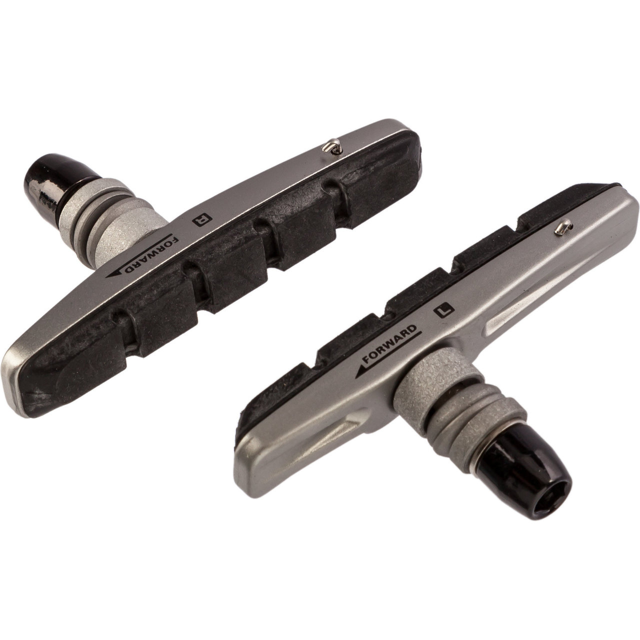 2 Paires Patins Frein V-Brake Vélo - Caoutchouc Et Aluminium Noir - Pour VTT, Vélo Route, Ville - Freinage Silencieux