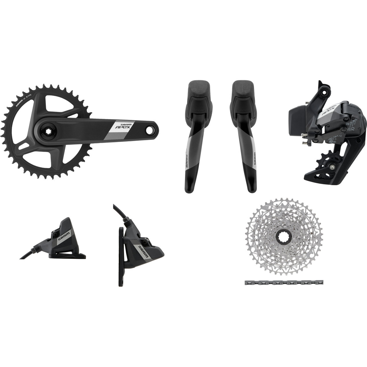 SRAM Apex Wide XPLR AXS 1x12-Speed Groupset bike-components
