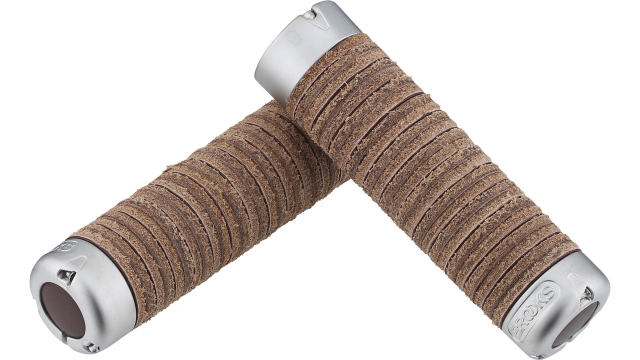 パーツ BROOKS PLUMP LEATHER GRIPS Brooks Plump Leather Grips - Journeyman's Adventure Co.