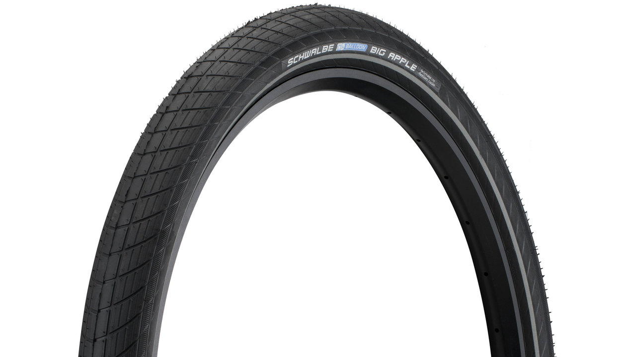 Schwalbe Big Apple 28 Wired Tyre Comfortable cycling with natural suspension bike components