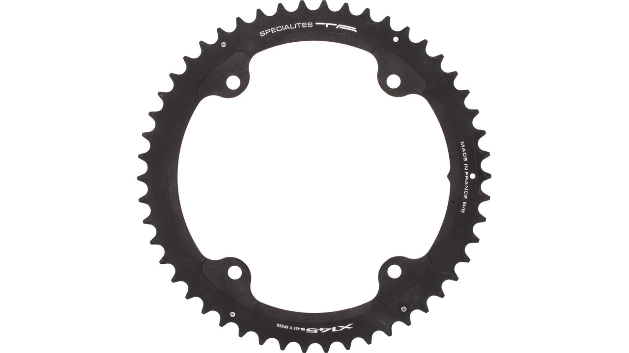 Plateau De Chaîne TA Vento 53 Dents Pour Campagnolo 9/10 Vitesses - PCD 135mm - Alu Noir - Neuf