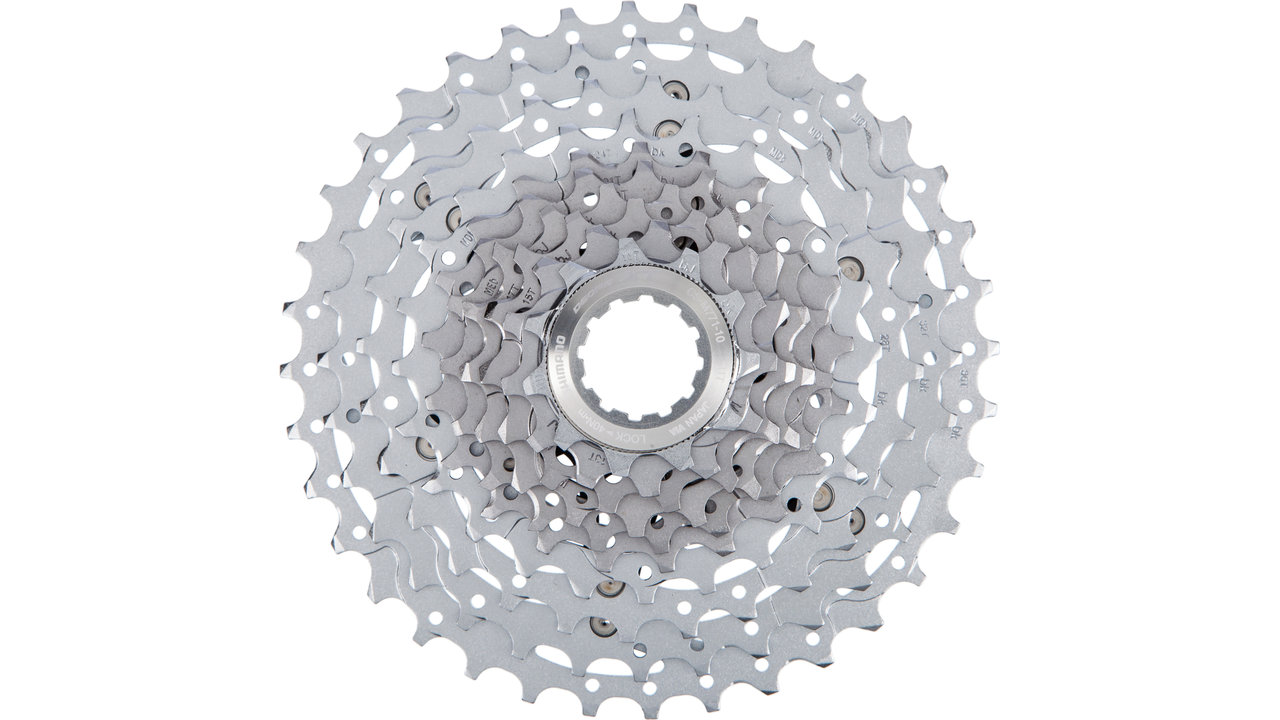 Cassette Shimano Deore XT CS-M771 10 Vitesses 11-36 Dents, Argent