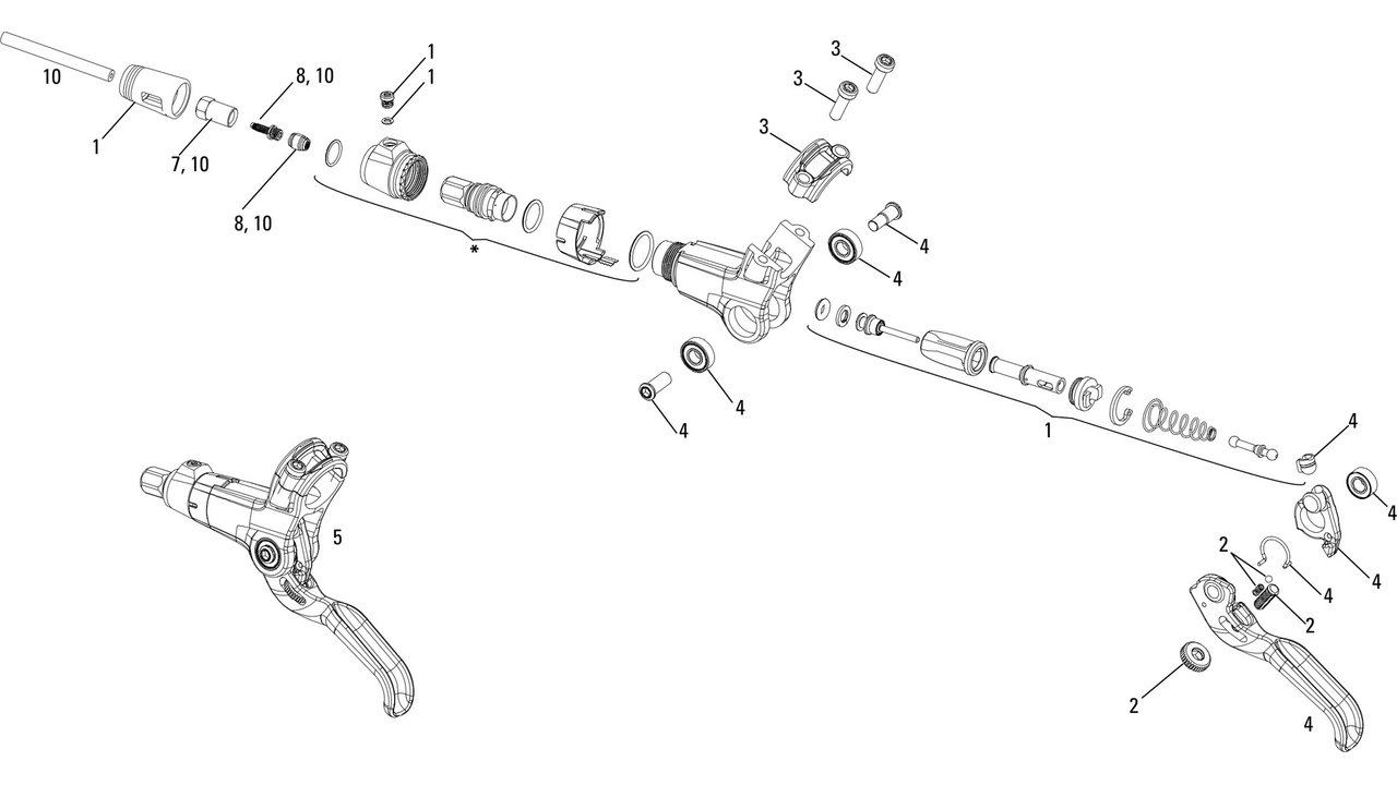 Avid Code Brake Lever Spare Parts (2011-2016) bike-components