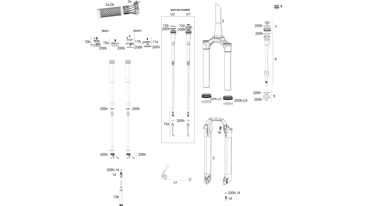 RockShox Ersatzteile SID 35 mm Select/Select+/Ultimate (C1 / 2021