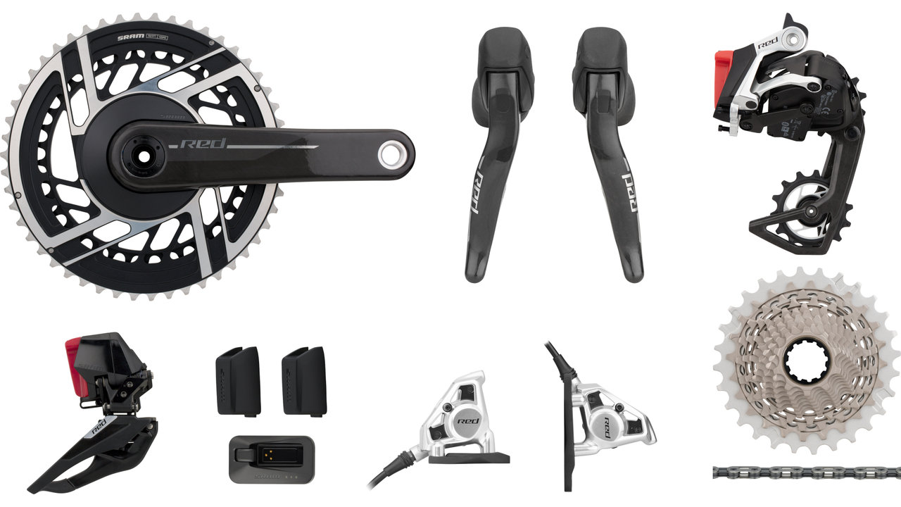 SRAM Red E1 AXS HRD FM Groupset 2x12-speed 37-50 | bike-components